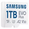Карта памяти  KINGSTON 1.0TB MicroSD (Class 10) UHS-I (U3) +SD adapter, Samsung EVO Plus 2024 "MB-MC1T0SA" (R:160MB/s) 