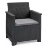 Mobila individuala  KETER Набор садовой мебели Keter Elodie Set + Chicago Table Graphite/Gray (246150) 