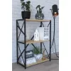 Etajera   Remaks Стеллаж Remaks 3 Shelf Metal Oak 