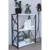 Etajera   Remaks Стеллаж Remaks 3 Shelf Metal White 