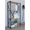 Etajera   Remaks Стеллаж Remaks 4 Shelf Metal Oak 