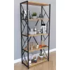 Etajera   Remaks Стеллаж Remaks 5 Shelf Metal Oak 