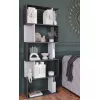 Etajera   Remaks Стеллаж Remaks Asimetrik 5 Anthracite/White 