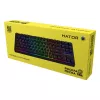 Gaming keyboard  HATOR Gaming Keyboard HATOR Rockfall 2 Mecha TKL, RGB, 1.8m, USB, EN/UA, Black 