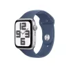 Смарт часы  APPLE Apple Watch SE 2 LTE 44mm Silver Aluminum Case with Denim Sport Band S/M MXG43 