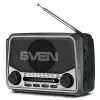 Колонка  SVEN SVEN SRP-150 Grey, Bluetooth, FM/AM/SW Radio, 3W RMS, built-in audio files player from USB-fash, microSD card storage devices, telescopic swivel antenna, built-in battery 1200mAh, Embedded flashlight 