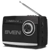Колонка  SVEN SVEN SRP-155 Black, Bluetooth, FM/AM/SW Radio, 3W RMS, built-in audio files player from USB-fash, microSD card storage devices, telescopic swivel antenna, built-in battery 1200mAh, Embedded flashlight 
