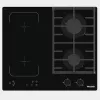 Plita combinata incorporabila Black WOLSER WL-QX602G2IND 