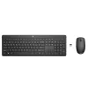 Kit (tastatura+mouse)  HP Wireless Keyboard & Mouse HP 230, Full size; 3-zone layout, Low profile key travel; 2.5 mm, 1600dpi, 3 buttons, 2.4 GHz, 2xAAA/1xAA, Russian, Black 