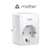 Умная Розетка  TP-LINK Socket  TP-LINK Tapo P110M, 220–240V, 3680Wt, 16A, Smart Mini Plug with Energy Monitoring, Wifi, Remote Access, Scheduling, Away Mode, Voice Control (The Google Assistant, Алиса), Matter 