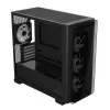 Корпус без БП  ASUS Case mATX Asus A23 PLUS TG ARGB BLACK, 4x120mm ARGB, Front Mesh, Tempered Glass, Headset hook, 2xUSBx3.2, 1xUSB 3.2, 1xTypeC, 1x2.5", 3x3.5", Black 