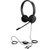 Casti fara fir  Jabra Headset Jabra Evolve 20 SE, Stereo MS, USB C/A adapter, Leather, Black 