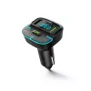 FM transmitter  Baseus Helmet FM Transmitter with Car Charger G32, Black 