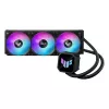 NULL  ASUS ASUS Liquid Cooler TUF GAMING LC III 360 ARGB, 360mm radiator, Socket Intel LGA 1851,1700,1200 & AM5/AM4, 3x TUF Gaming 120mm ARGB PWM fans: 120x120x25mm, 650-2600 RPM, 37.4dBA, 90.78CFM, 3-Phase, Six-sot, Four-pole, Sleeved Rubber Tubing 400mm, PWM- 