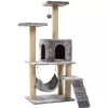 Ansamblu de joaca pentru pisici  Cat Tree Когтеточка для кошек 4Life AT60 Grey 