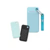 Hard disk extern  VERBATIM M.2 External SSD 2.0TB  Verbatim Pocket Colour Edition USB 3.2 Gen 2, Polar Blue with 2 Rubber Sleeves (Black & Polar Blue), USB-C, Sequential Read/Write: up to 1000/1000 MB/s, Keyring and Cable Holder, Portable, Compact, Rugged and Perfect for trave 