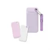 Hard disk extern  VERBATIM M.2 External SSD 2.0TB  Verbatim Pocket Colour Edition USB 3.2 Gen 2, Purple with 2 Rubber Sleeves (White & Purple), USB-C, Sequential Read/Write: up to 1000/1000 MB/s, Keyring and Cable Holder, Portable, Compact, Rugged and Perfect for travel, Ultra 