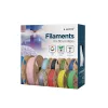 Filament  GEMBIRD PLA+ 1.75 mm, Silver Filament, 1 kg, Gembird 3DP-PLA+1.75-02-W 