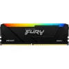RAM  KINGSTON 8GB DDR4-3200  Kingston FURY® Beast DDR4 RGB, PC25600, CL16, 1.35V, 1Rx8, Kingston's proprietary chips, Auto-overclocking, Asymmetric BLACK low-profile heat spreader, Dynamic RGB effects featuring Kingston FURY Infrared Sync technology, Intel XMP Rea 