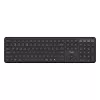 Gaming keyboard  TRUST Trust Vaiya Multi-device Full-size wireless keyboard, RF 2.4GHz, Bluetooth, up to four devices at once, compact flat design, FN keys, USB-C, built-in rechargeable battery (one charge - up to 6 months non-stop), 560g, US, Black 
