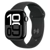 Smartwatch  APPLE Apple Watch Series 10 GPS, 42mm Jet Black Aluminium Case with Black Sport Band - M/L, MWWF3 