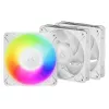 Cooler pentru carcasa  ARCTIC Case/CPU FAN Arctic P12 Pro A-RGB White 3-PACK, A-RGB PWM Fan with Cable Splitter, 120x120x25 mm, 4-Pin-Connector + 4-Pin-Socket, 600-3000rpm, Airflow 77 cfm / 131 m3/h, ACFAN00326A 