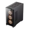 Carcasa fara PSU  GAMEMAX Case EATX GAMEMAX LEADER TG, w/o PSU, 0,8mm, 3x120mm ARGB Fan, Fan Controller, 1*Type-C Gen2, 1xUSB3.0, 1xUSB2.0, 2x3.5"/5x2.5", Black 
