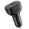 Зарядное устройство  Hoco USB Car Charger - HOCO ”NZ11 Guide”, 2 x USB + 2 USB-C, Total output: 72W, up to PD36W / QC3.0, USB-A 1/2: up to 18W, USB-C 1/2: up to 36W, Black 