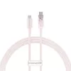 Кабель  Baseus Baseus Cable Explorer Smart Temperature Type-C to Type-C 5A 100W 2m, Baby Pink 