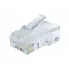 Модуль RJ45  GEMBIRD RJ45 Modular Plug LC-8P8C-002/100, Modular plug 8P8C for solid CAT6 LAN cable, 30u” gold plated, 100 pcs/bag 