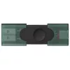 USB flash drive  KINGSTON 256GB  USB3.2/Type-C Flash Drive Kingston DataTravaler Duo, Black/Transparent Green, Dual Moving Caps (DTDEG2/256GB) 