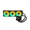 Кулер универсальный  ASUS ASUS TUF GAMING LC III 360 ARGB LCD All-In-One CPU Liquid Cooler with LCD Display, Intel LGA 1851,1700,1200,115x, AMD AM5, AM4, TUF GAMING LC III 360 ARGB MF-12 FAN 3x120mm 650–2600rpm, Air Flow 90.78 CFM, 2.8" Full Color IPS LCD 