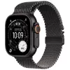 Smartwatch  APPLE Apple Watch Ultra 3 GPS + Cellular, 49mm Black Titanium Case with Black Titanium Milanese Loop - Medium, MF1Q4 
