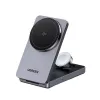 Зарядное устройство  UGREEN UGREEN 3-in-1 Magnetic Wireless Charger Foldable Qi2 15W, Grey 
