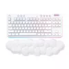 Клавиатура беспроводная  LOGITECH Logitech Wireless Gaming Keyboard G715, 87 key TKL and Palmrest - Mechanical Switches, RGB, Double-shot PBT key caps, Rechargeable lithium polymer battery with 30 gaming-hour life, White 