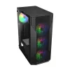Carcasa fara PSU  Cougar Case ATX Cougar MX 110 RGB w/o PSU 3x120front 1x120rear RGB fixed Tempered Glass 1xUSB3.0 1xUSB2.0 2x2.5" 2x3.5", Black 
