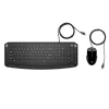 Kit (keyboard+mouse)  HP Keyboard & Mouse HP Pavilion 200, Keyboard Full size; 3-zone layout, Mouse 3 buttons, Ambidextrous, 1600dpi, USB, EN/RU, Black 