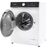Стиральная машина  DAEWOO Masina de spalat rufe Daewoo DWD-CS8014,  8 kg / 1400rpm, 48cm, clasa A, motor inverter, Display, Panou negru + usa dubla neagra, 16 program, Alb 