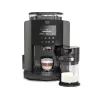 Aparat de cafea  KRUPS Coffee Machine Krups EA819E10, Power output 1450W, water tank capacity 1.7l, suitable for coffee beans and coffee powder, LED display, metal grinders, pump pressure 15 bar, CAPPUCCINO SYSTEM, 3-step adjustable conical grinder, Antracit EA819E10 