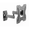 Настенное крепление  GEMBIRD TV-Wall Mount for 23-42”- Gembird ”WM-42ST-01”, up to 13 degrees tilting, up to 180 degrees swivel, max. 20 kg, distance TV to Wall: 56-300 mm, max. VESA  200 x 200, Black 