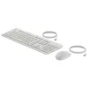 Комплект (клавиатура+мышь)  HP HP 225, Keyboard Full size; 3-zone layout, Mouse 3 buttons, 1200dpi, 1.8m cable length, USB, EN/RU, White 