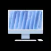 PC All-in-One  APPLE iMac 24" Z1E5001GK Blue (M4 8-core CPU and 8-core GPU 16GB 256GB SSD) 
