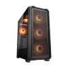 Carcasa fara PSU  Cougar Case ATX Cougar MX600 Air PRO  w/o PSU, 5x140mm, 1x120mm, ARGB PWM, TG: Front&Side, 2xUSB3.0, 1xUSB-C, 2x2.5", 1x3.5", RGB Button, Black 