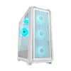 Carcasa fara PSU  Cougar Case ATX Cougar MX600 Air PRO  w/o PSU, 5x140mm, 1x120mm, ARGB PWM, TG: Front&Side, 2xUSB3.0, 1xUSB-C, 2x2.5", 1x3.5", RGB Button, White 