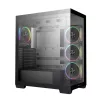 Carcasa fara PSU  DEEPCOOL Case ATX Deepcool CG580  4F V2, w/o PSU, 4 ARGB fans, 2xUSB3.0, 1xUSB-C, Front & Side Tempered Glass, 2x2.5", 2x3.5", Black 
