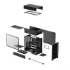 Корпус без БП  DEEPCOOL Case ATX Deepcool CL660, w/o PSU, 2x120mmARGB, USB-C, USB3.0, Front Mesh, TG, Dust Filter, 2x2.5', 2x3.5", Black 