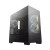 Carcasa fara PSU  DEEPCOOL Case mATX Deepcool CG380, w/o PSU, 3x120mm, Front&Side TG, 2xUSB3.0, 1xUSB-C, 3x2.5", 2x3.5", Black 