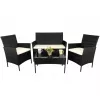 Set mobilier de gradina  Gardenline Set mobilier de gradina SAD0849 Black/Cream GardenLine 