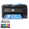 Multifunctionala inkjet  EPSON MFD CISS Epson EcoTank L14150 black, Color Printer/Scanner/Copier/Fax, Wi-Fi,  A3, Print 4800x1200dpi, 3pl, blue panel, Scan 1200x2400 dpi, ISO/IEC 17.0/9.0 ipm,64-300 г/м2, Wi-Fi Direct,USB 2.0, 4 ink tanks: C13T03V14A/24A/34A/44A  B/M/Y/C Black: 6. 