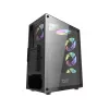 Корпус без БП  Darkflash ATX DK151 Black with 3 rgb fans DK151 Black 
